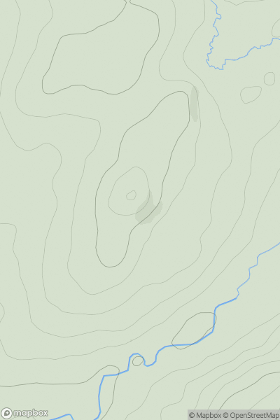 Thumbnail image for Cnoc Mor [Oban to Loch Fyne] [NR872893] showing contour plot for surrounding peak